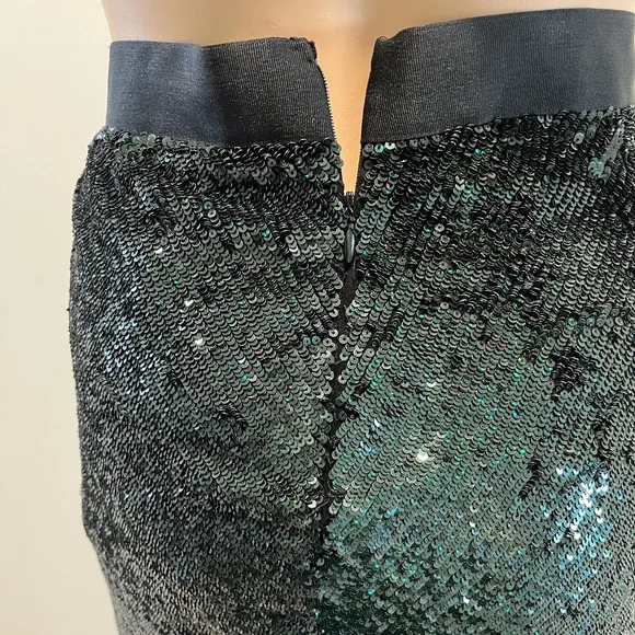Haute Hippie Green Sequins Mini Skirt as Seen on Jlo & Gossip Girl! Siz… - Picture 8 of 16